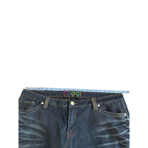 Coogi Women's Jeans Dark Wash Straight Leg Streetwear Stitched‎ Size 17/18 - Picture 9 of 12